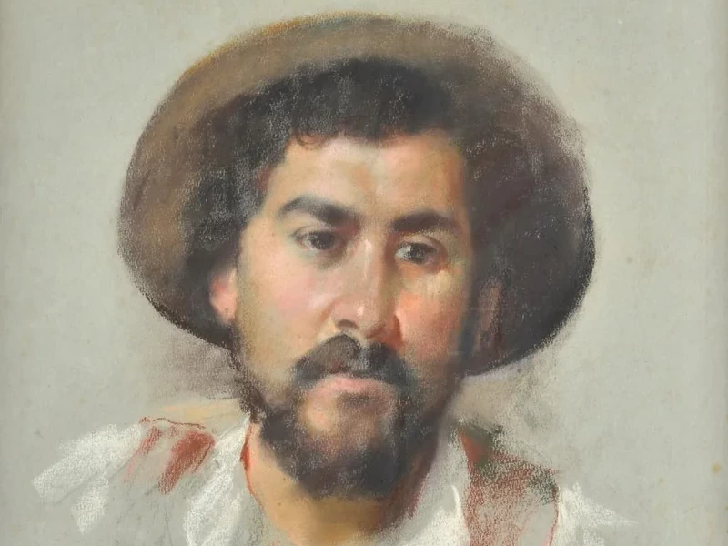1861-Vincenzo De Stefano - Ritratto di uomo